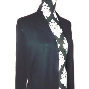 light weight knit  open front tunic cardigan